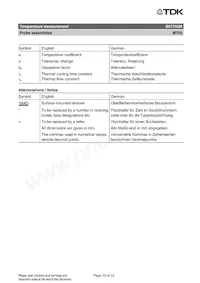 B57703M0103A018 Datasheet Pagina 10