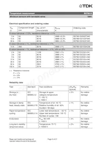 B57861S0502F045 Datasheet Pagina 3