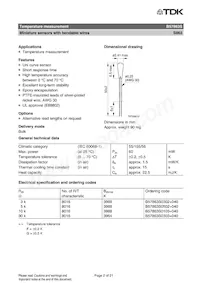 B57863S0303G040 Datasheet Page 2