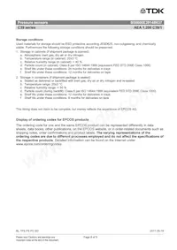 B58600E3914B637 Datasheet Pagina 8