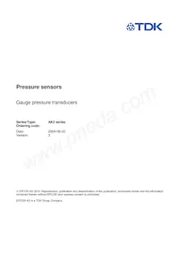 B58611K1500A007 Datasheet Cover