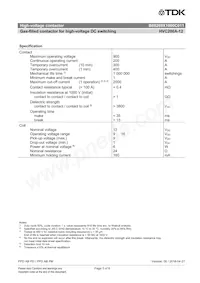 B88269X1000C011 Datasheet Pagina 3