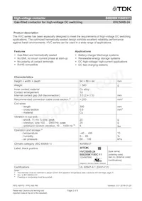 B88269X1180C011 Datasheet Page 2