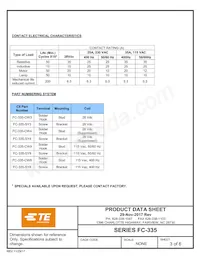 FC-335-SY9 Datasheet Page 3