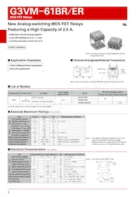 G3VM-61ER數據表 封面