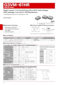 G3VM-61HR(TR) Datasheet Cover