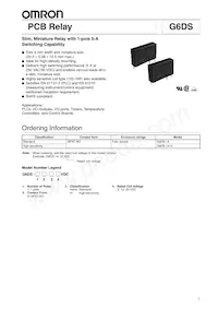 G6DS-1A-H DC24 Datenblatt Cover