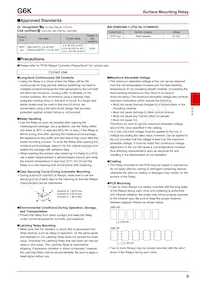 G6K-2G-Y-TR DC9 Datasheet Page 9