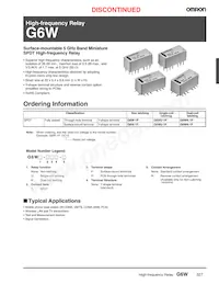 G6WU-1P DC9 Datasheet Copertura