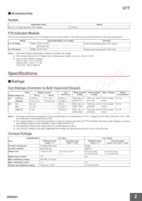 G7T-1122S AC200/220 Datasheet Pagina 2