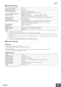 G7T-1122S AC200/220 Datasheet Pagina 3