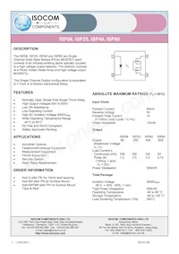 ISP40SMT&R Datenblatt Cover