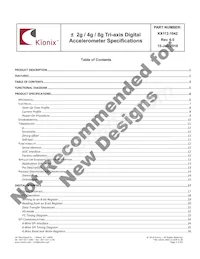 KX112-1042-SR Datasheet Pagina 2