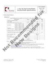 KX112-1042-SR Datasheet Pagina 6