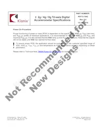 KX112-1042-SR Datasheet Pagina 9