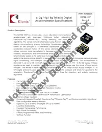 KX122-1037 Datasheet Cover