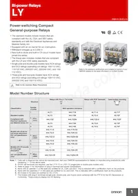 LY4N-AC50 Datasheet Cover