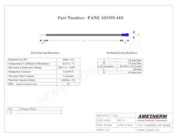 PANE 103395-410 Datenblatt Cover