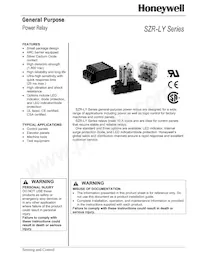 SZR-LY4-N1-DC12V Datasheet Cover