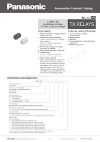 TX2-LT-2.4V數據表 封面