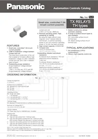 TX2SL-LT-4.5V-TH數據表 封面