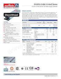 D1U3CS-D-850-12-HC4C數據表 封面