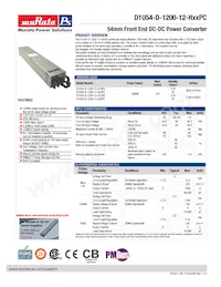 D1U54-D-1200-12-HA3PC Datenblatt Cover