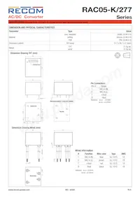 RAC05-12SK/277/W Datasheet Page 6