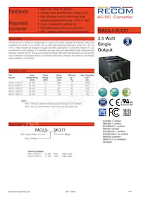 RAC3.5-3.3SK/277 Datasheet Copertura