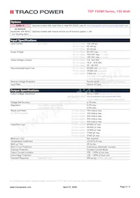 TEP 150-7218WI-F Datasheet Pagina 2