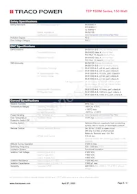 TEP 150-7218WI-F Datasheet Pagina 3