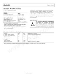 ADUM6000ARIZ-RL數據表 頁面 8