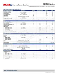 BPM15-050-Q12N-C Datasheet Pagina 3