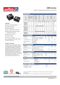CME0505DC Datasheet Cover