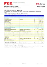 FPDK05SR8003PSS Datenblatt Seite 2