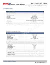 HPQ-3.3/50-D48N-C Datasheet Page 3