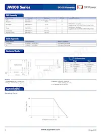 JWE0848D12 Datasheet Page 3