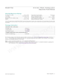 MAXM17532AMB+ Datasheet Page 2