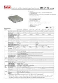 MHB100-24S24 Datasheet Cover