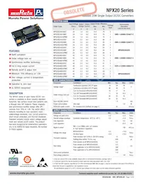 NPX20S48033DC Datenblatt Cover