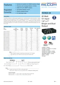 REM20-4805DW/P Datasheet Copertura