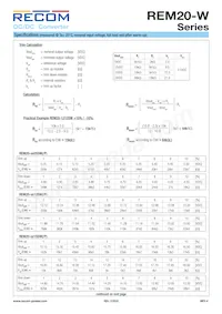 REM20-4805DW/P Datasheet Pagina 4