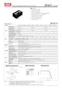 SPA01B-15 Datasheet Cover