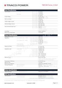 TMR 2-4821WI Datasheet Page 2