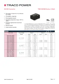 TMR 2-4823WISM Datasheet Cover