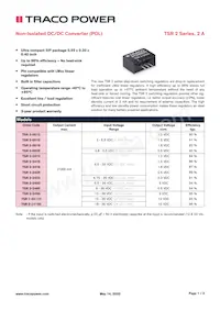 TSR 2-0525 Datasheet Cover