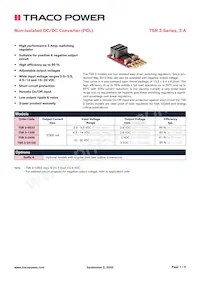 TSR 3-24150A Datasheet Cover