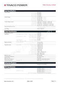 TVN 3-2423 Datasheet Pagina 2