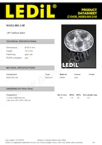 C10436_NIS83-MX-3-M Datasheet Copertura