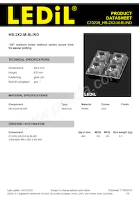 C13239_HB-2X2-M-BLIND Datasheet Copertura